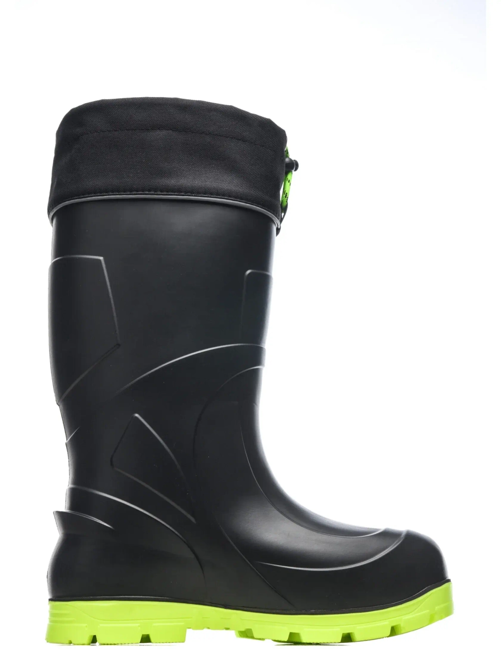 Сапоги мужские из ЭВА Kaury "President" -65С с шипами, 5-слойный гипоаллергенный вкладыш (Черно-зеленый)