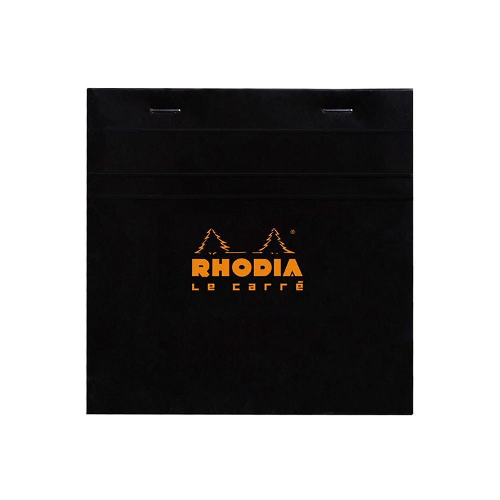 Блокнот Rhodia Basics 14,8х14,8 в клетку 80 гр черный (148209C)