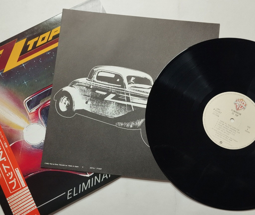 Винтажная виниловая пластинка LP ZZ Top Eliminator (Japan 1983) (Obi) Sharp Dressed Man