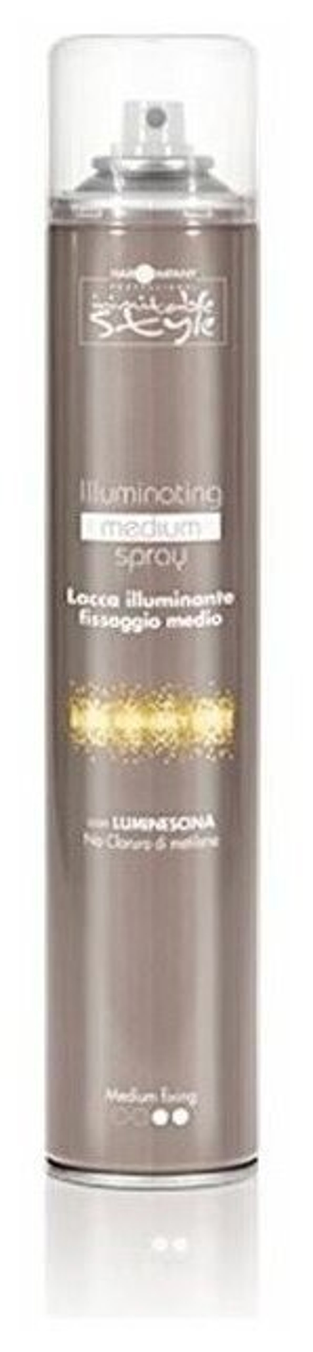 INIMITABLE STYLE Illuminating Medium Spray 500ml Фиксирующий лак, придающий блеск Средней фиксации