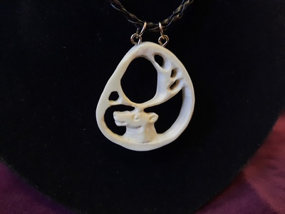 Подвеска "Олень", рог лося