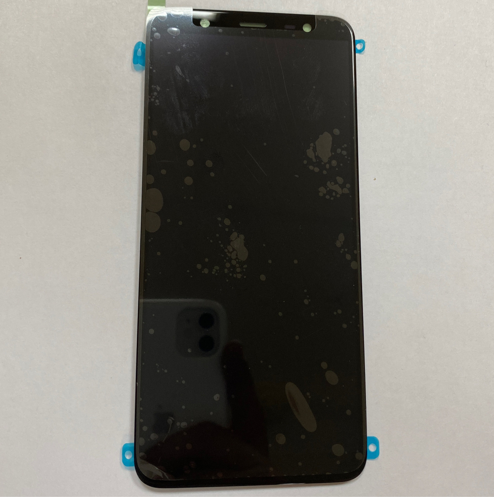 Дисплей для Samsung J810F (J8 2018) в сборе с тачскрином Черный - OR Переклейка