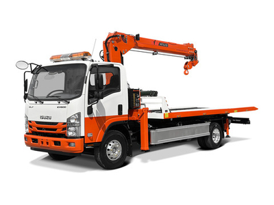 Эвакуаторная платформа 4.5 т с КМУ 3.2 т на шасси Isuzu Elf KV600