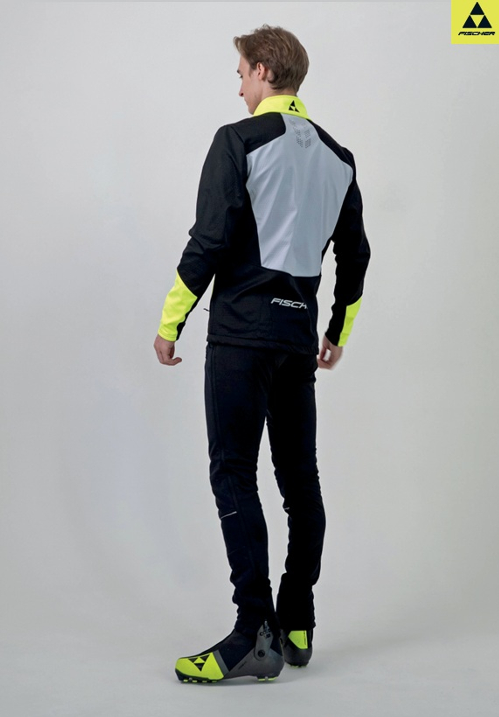 Мужская куртка FISCHER Softshell Warm, черно-серый GR8115-109