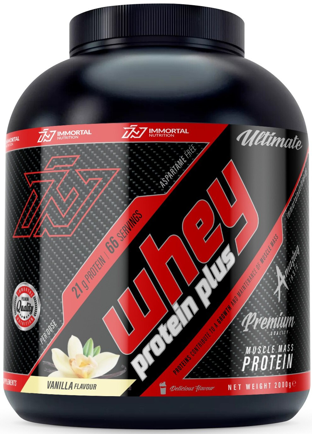 Протеин Immortal Nutrition Whey Protein Plus 2000 г ваниль