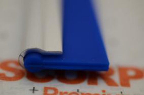 Резина с алюминиевым кантом 25 см (синий)