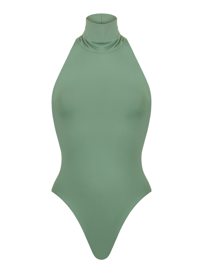Bodysuit halter — Matcha
