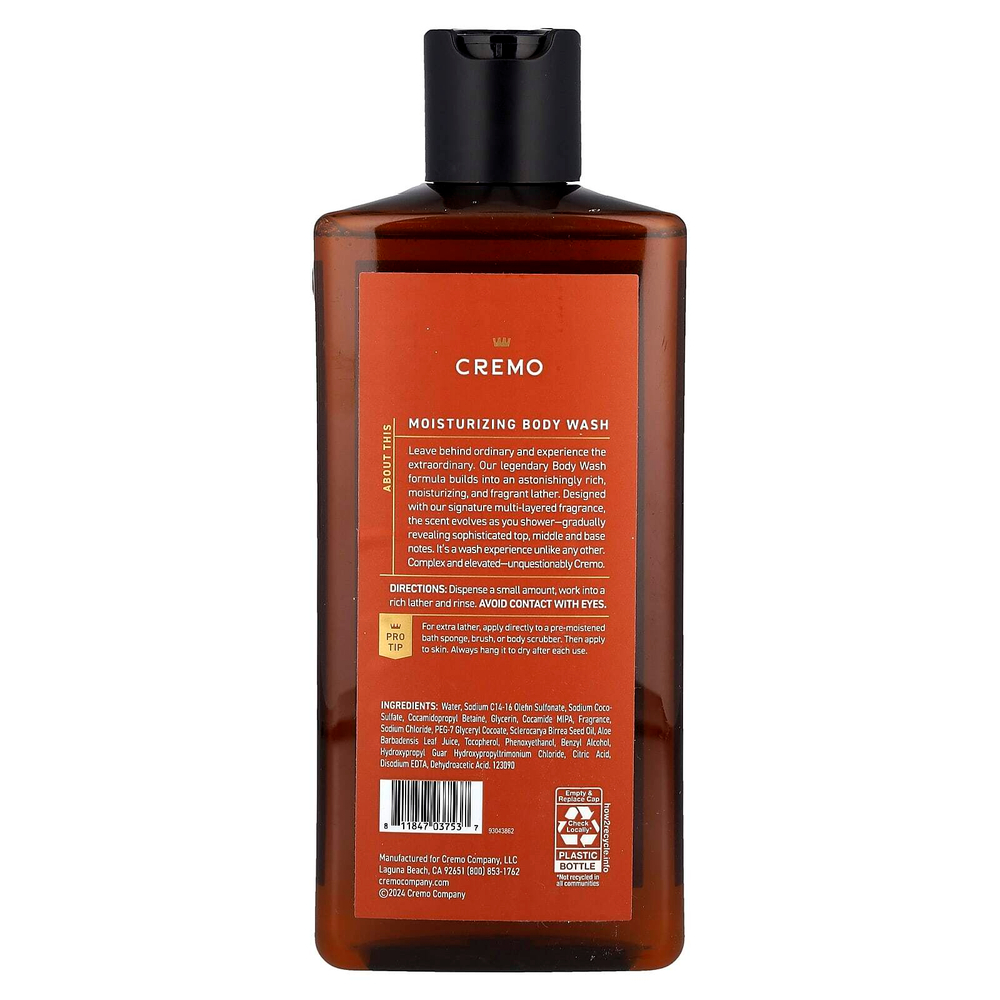 Cremo, Гель для душа, золотистый янтарь, 473 мл (16 жидк. Унций)