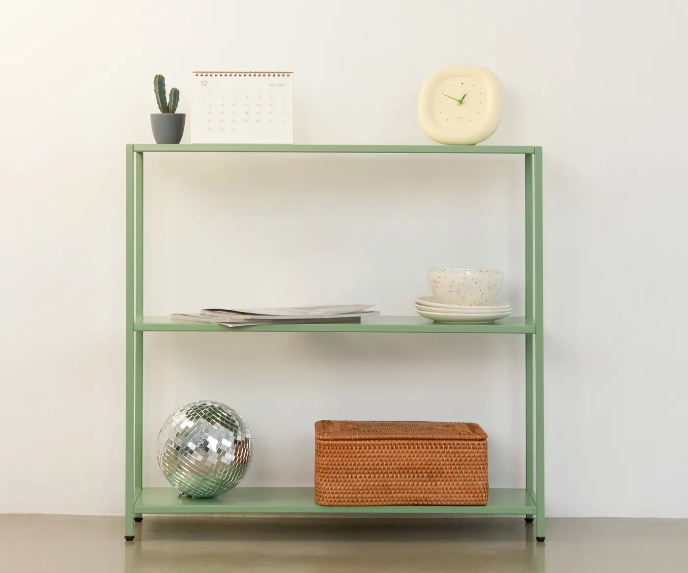 Стеллаж металлический 75х80х25, зеленый