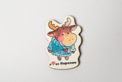 Магниты деревянные «Тёплая Карелия»