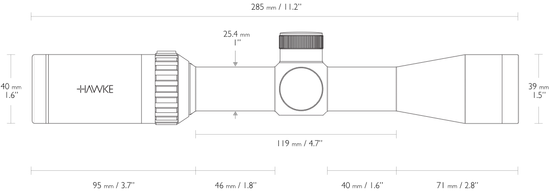 Оптический прицел Hawke Vantage 2-7x32 30/30 (14110)