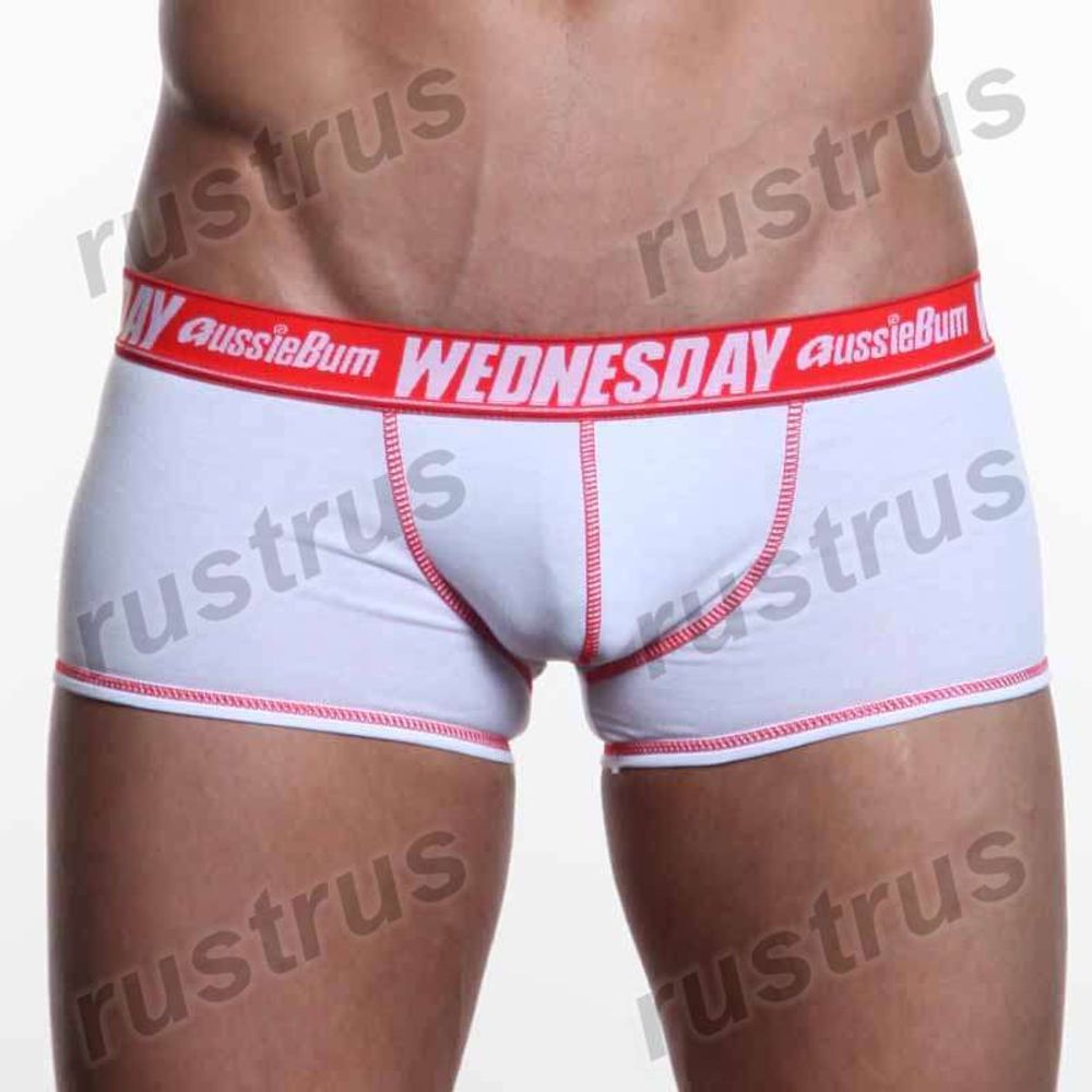 Мужские трусы хипсы белые Aussiebum Wednesday AB00007