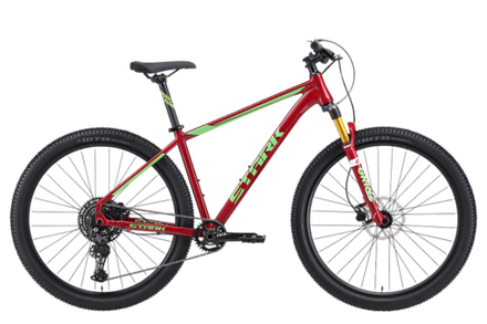 Велосипед Stark'24 Armer 29.6 HD бордовый/зеленый 20"