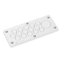 Мембранный кабельный ввод, EPDM, IP66, t эксп. -70..+90, ШхВ 216х89 мм,15xø2,0-20,0 мм, 1xø2,0-40,5 мм