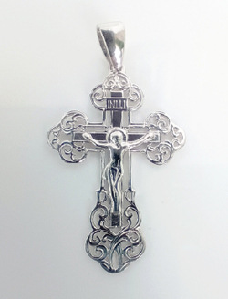 Крест ювелирный "Эстерелла", серебро 925 пробы, родированный/Ф