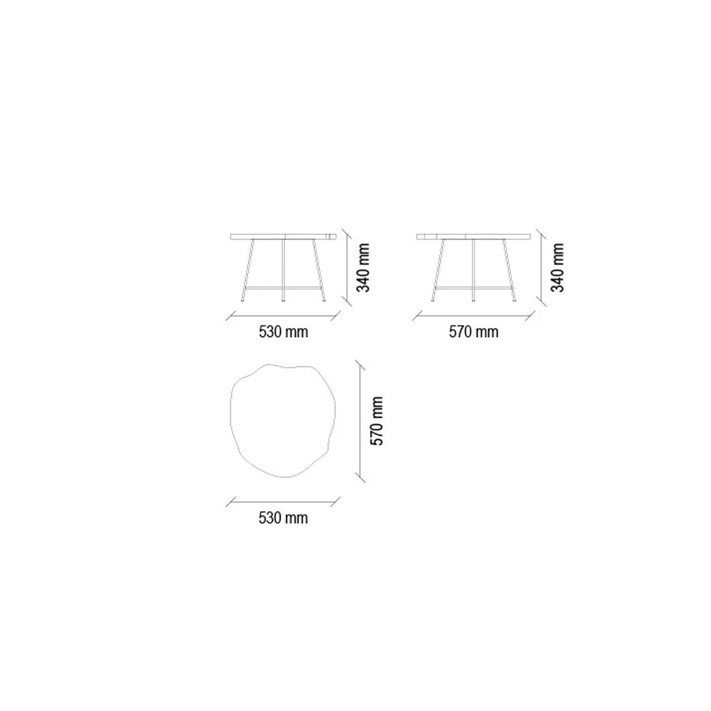 Стол журнальный средний ENZA HOME WOODY EH24843