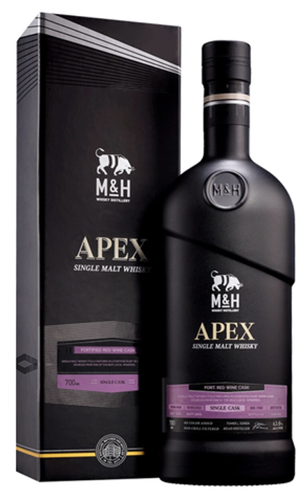 Виски M&H Apex Fort Red Wine Cask, 0.7 л.