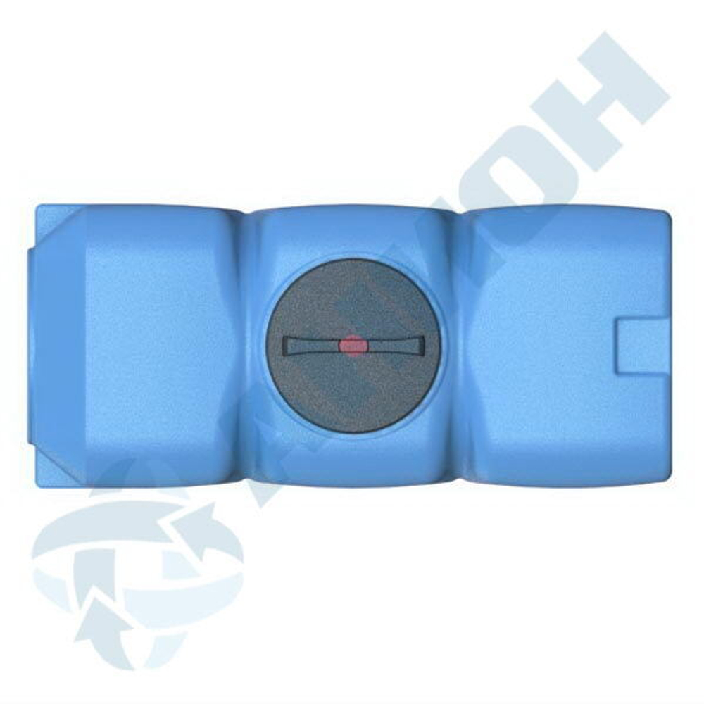 Емкость прямоугольная горизонтальная с дыхательным клапаном и сливом Анион 800 л. прямоугольная (1690x750x810см;синий) - арт.559426