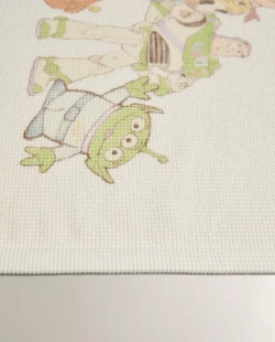 ZARA HOME ДЕТСКИЙ КОВРИК ДЛЯ ВАННОЙ "TOY STORY", ЖЕЛТОВАТО-БЕЛЫЙ