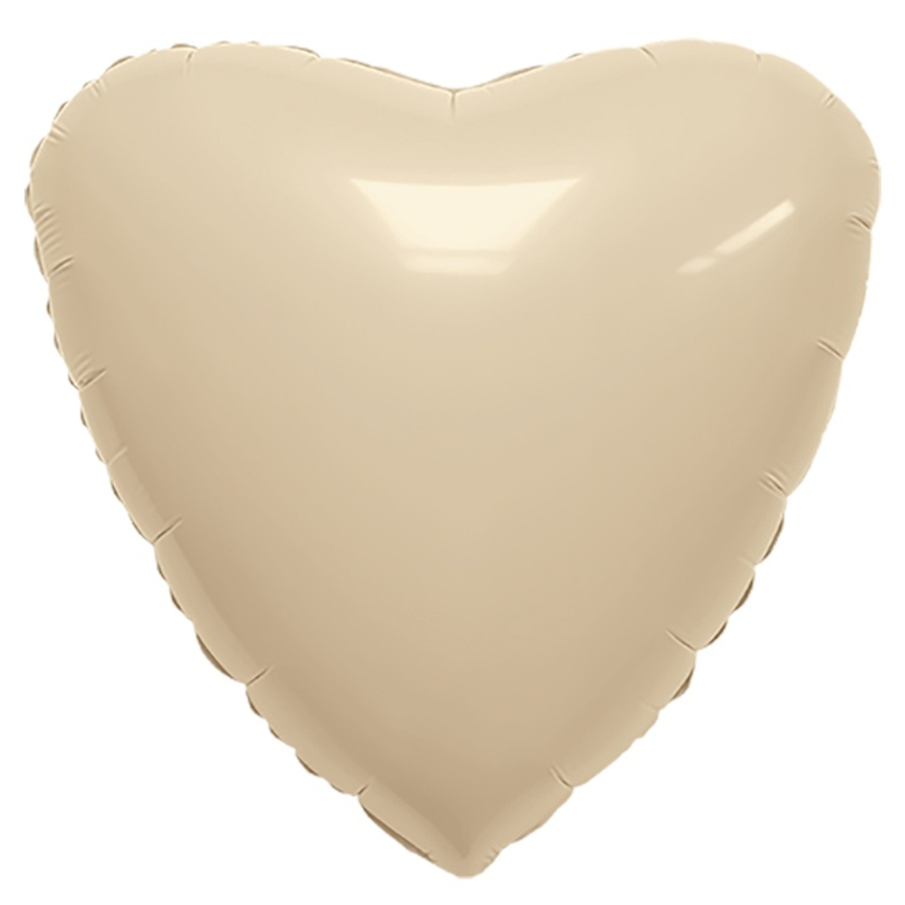 Шар фольгированный Сердце 46 см (Белый)