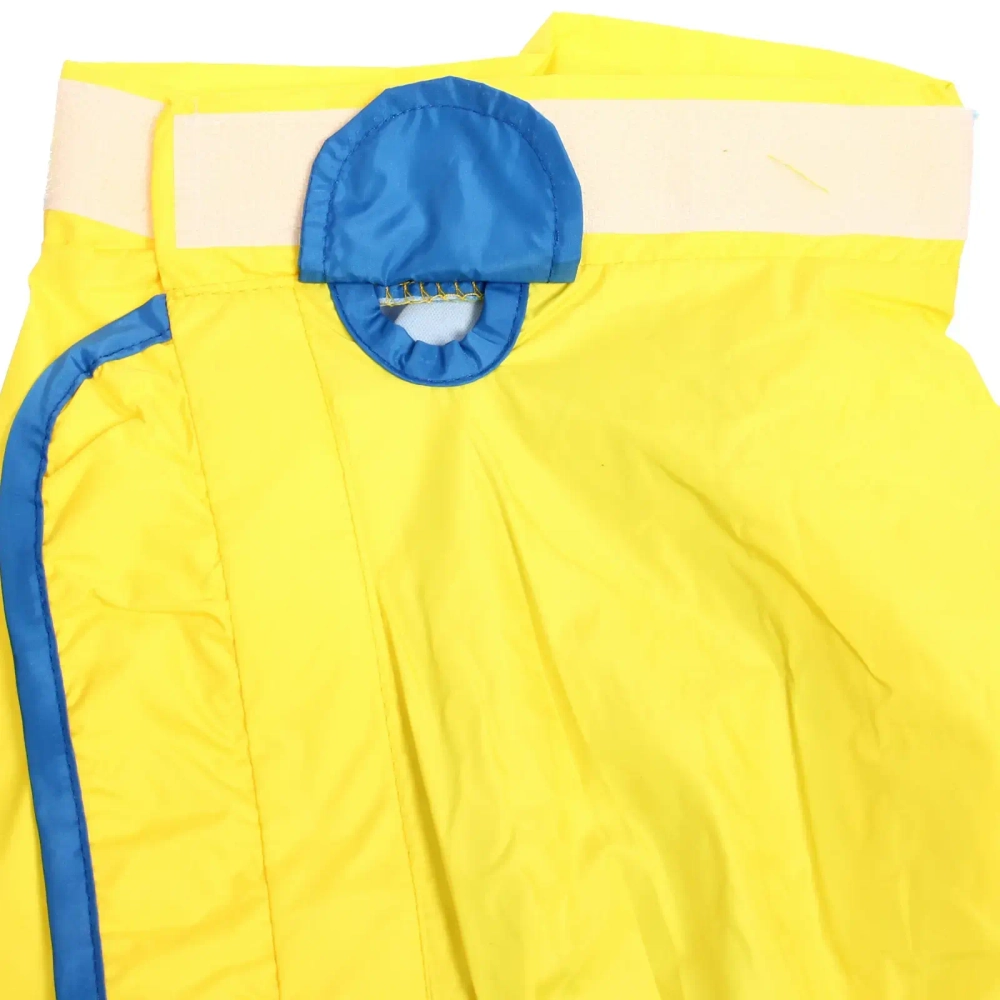 Дождевик для крупных пород собак «KOMFORT»,, цвет жёлто - голубой, р 6XL