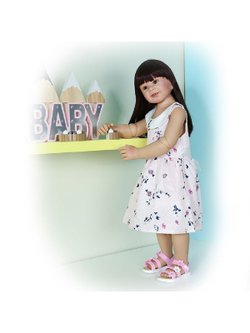 Кукла Реборн ростовая 85см в пакете (FA-263)