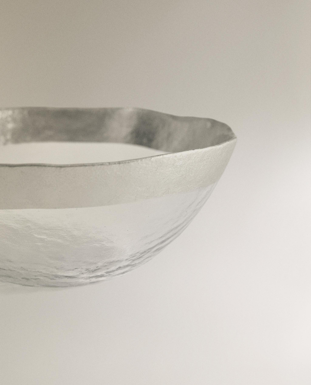 Zara Home миска из стекла, цвет серебристый, 14 см
