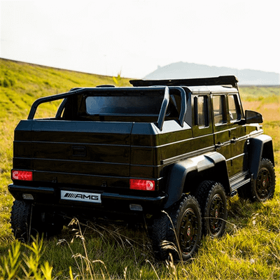 Электромобиль детский "Mercedes-Benz G63-AMG 4WD" шестиколёсный,  чёрный, 12V