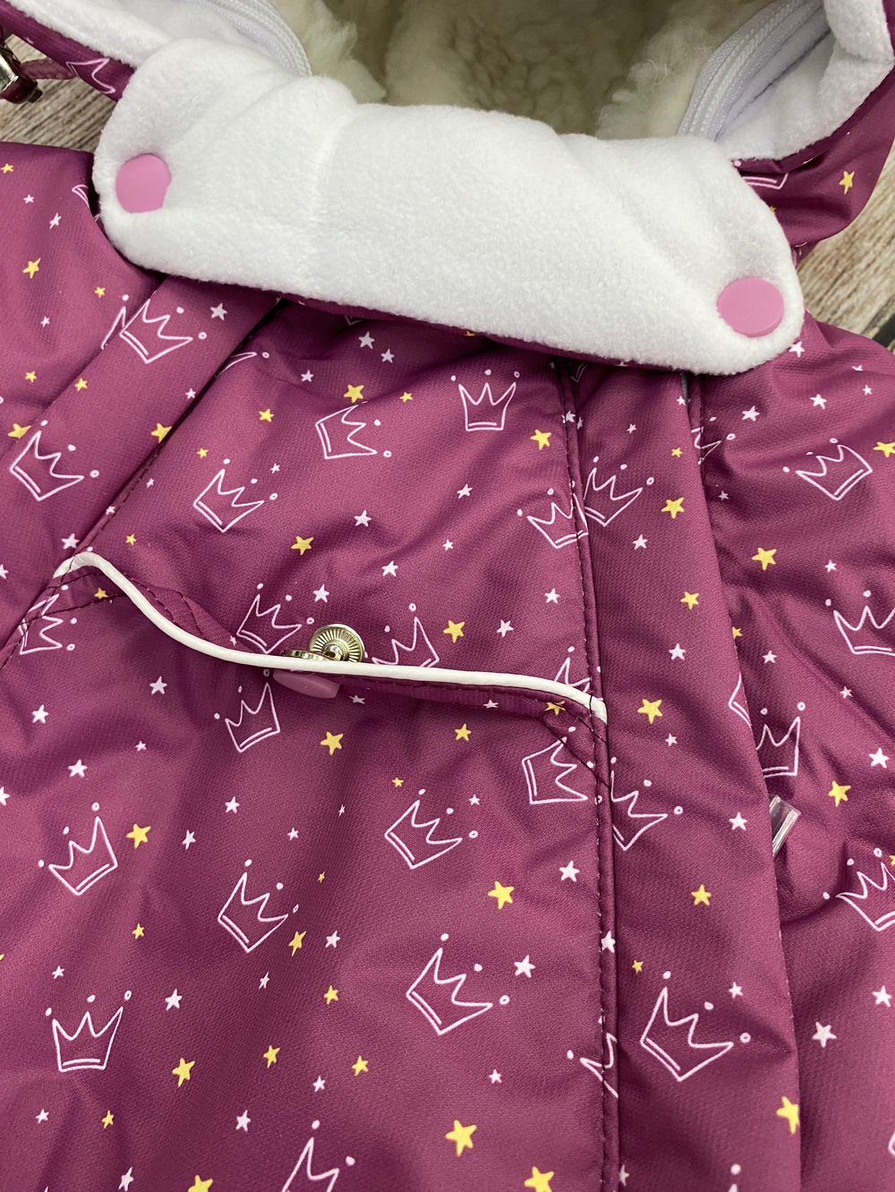 Комбинезон-трасформер детский 2в1 "Принц" , модель: 72-18 (Цвет: Т. брусника, Размер: 80)