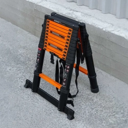 Стремянка телескопическая алюм. бытовая 3.5м (12+12 ступ.) ISMA ISMA-UP350-2