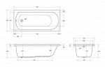 Ванна акриловая Cezares 155x70 ECO-155-70-41-W37 белая