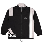 Винтажная олимпийка Adidas с большим вышитым лого на боку, М свободный