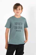 Фуфайка (футболка) для мальчика Кэш-2 Виотекс СВЕТЛЫЙ ХАКИ