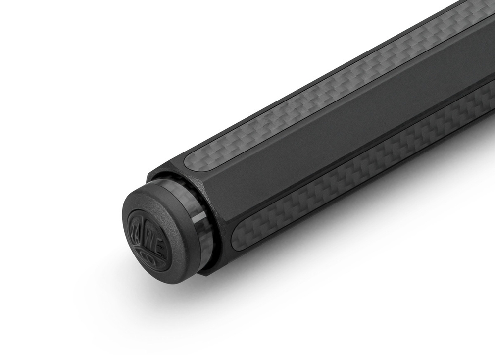 Шариковая ручка Kaweco AL Sport BLACK (10000100_BLACK) 1.0 мм черный корпус