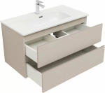 Тумба с раковиной Aquanet Вега 2.0 337944/330432 90 бежевый