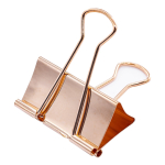 Зажимы для бумаг 25 мм, Alingar, красное золото, уп. 48 шт