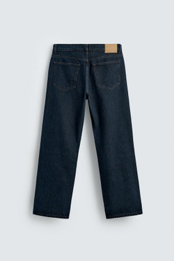 ZARA ДЖИНСЫ STRAIGHT FIT, СИНИЙ