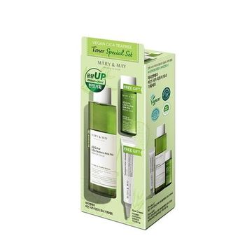 Mary&May Набор для лица с чайным деревом - Vegan Cica Teatree Toner Special Set 200мл+30мл+12гр