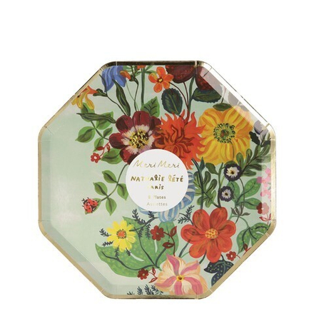 Тарелки маленькие "Nathalie Lete" (цветы) 8 шт.