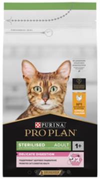 РАЗВЕС ProPlan Sterilised Delicate Digestion Сухой корм для стерилизованных кошек Курица (цена за 1 кг)