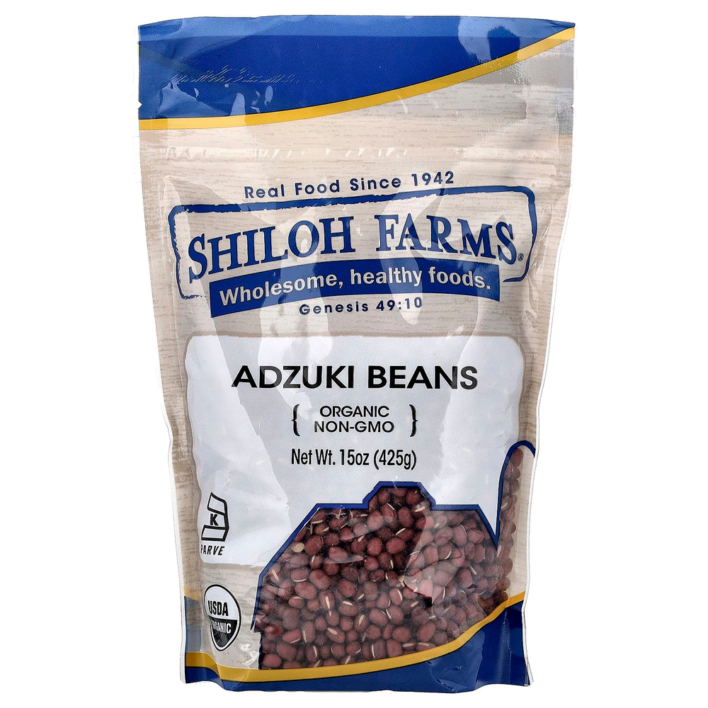 Shiloh Farms, органическая фасоль адзуки, 425 г (15 унций)