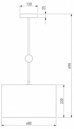 Светильник на штанге Eurosvet Brume 60174/5 латунь