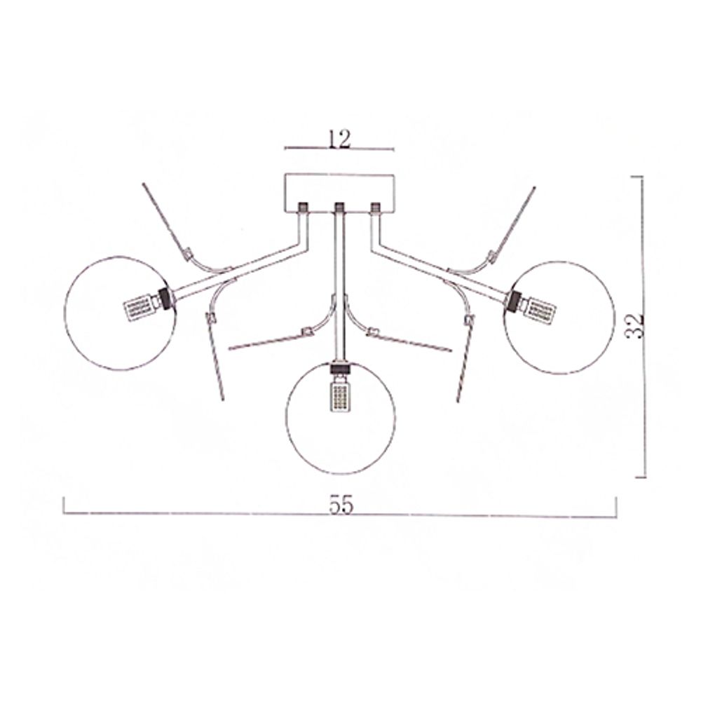 Потолочная Люстра Light Of Matisse C D55 By Imperiumloft