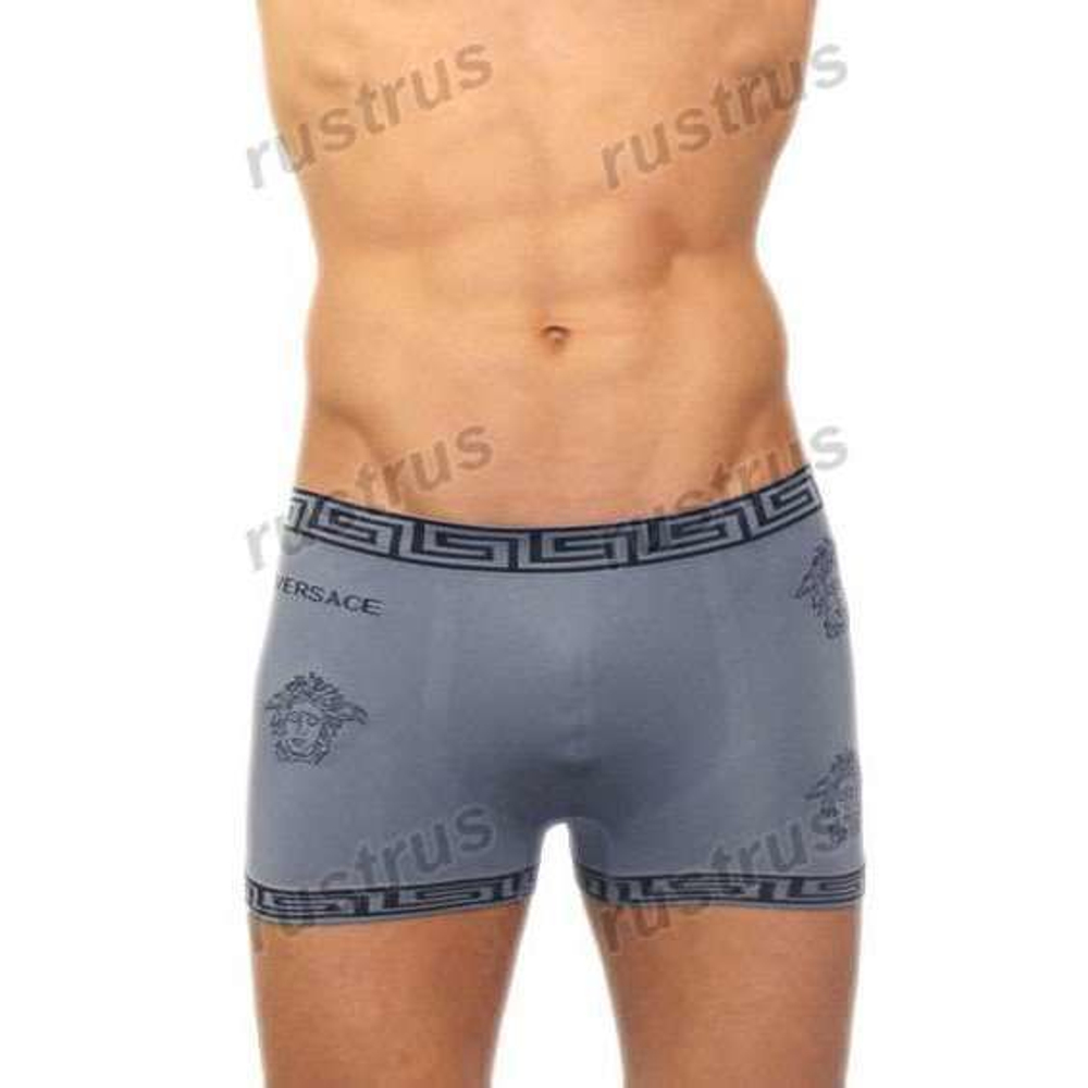 Мужские трусы хипсы серые VERSACE