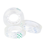 Клейкая лента (скотч) канцелярская Basir, прозрачная, 12 мм, 18 м, 12 шт