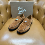 Лоферы замшевые