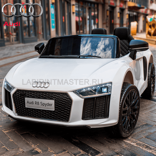 Детский электромобиль "AUDI R8" белый