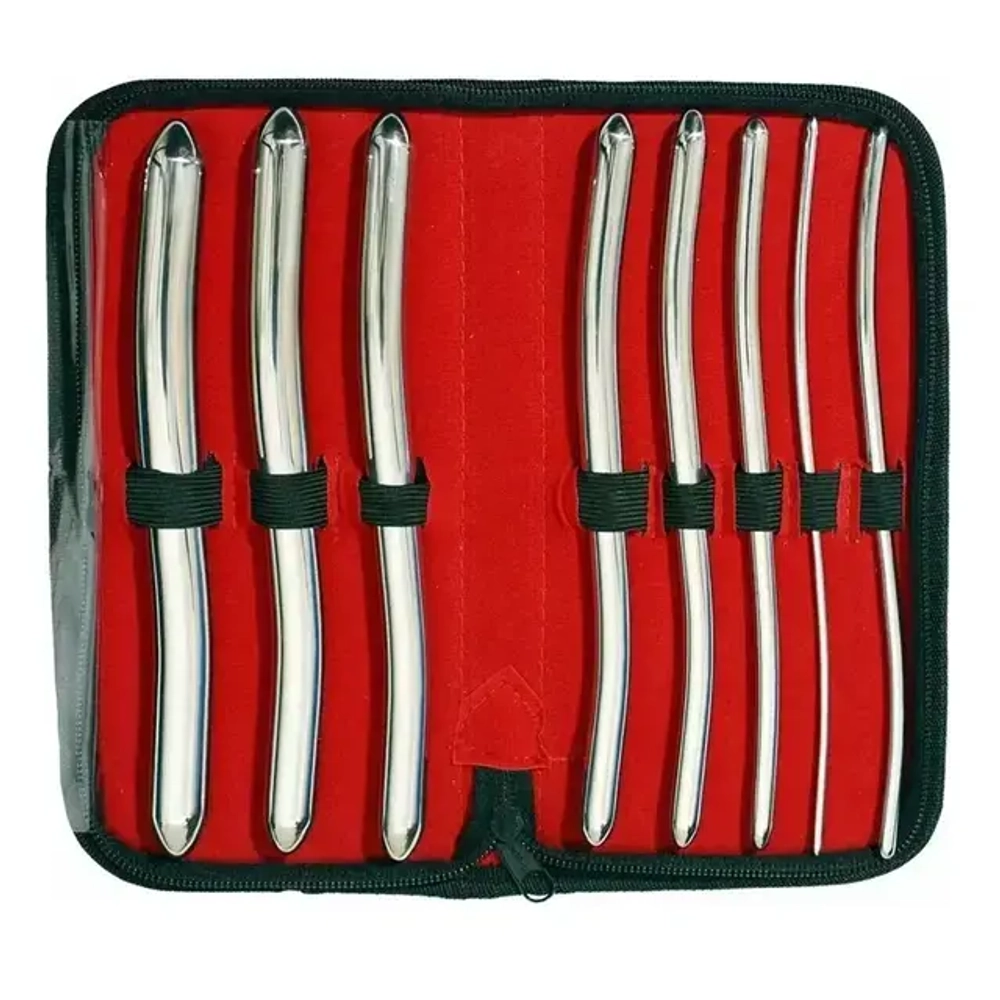 Набор уретральных расширителей «Kink Industries Hegar 8 Urethral Sounds», 8 шт