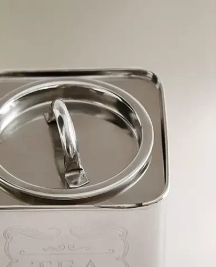 ZARA HOME КОНТЕЙНЕР ДЛЯ ХРАНЕНИЯ ИЗ НЕРЖАВЕЮЩЕЙ СТАЛИ, СТАЛЬНОЙ