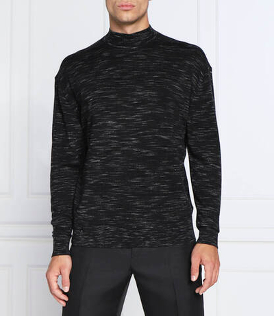 Хлопковый свитер Calvin Klein - черный(K10K110404)